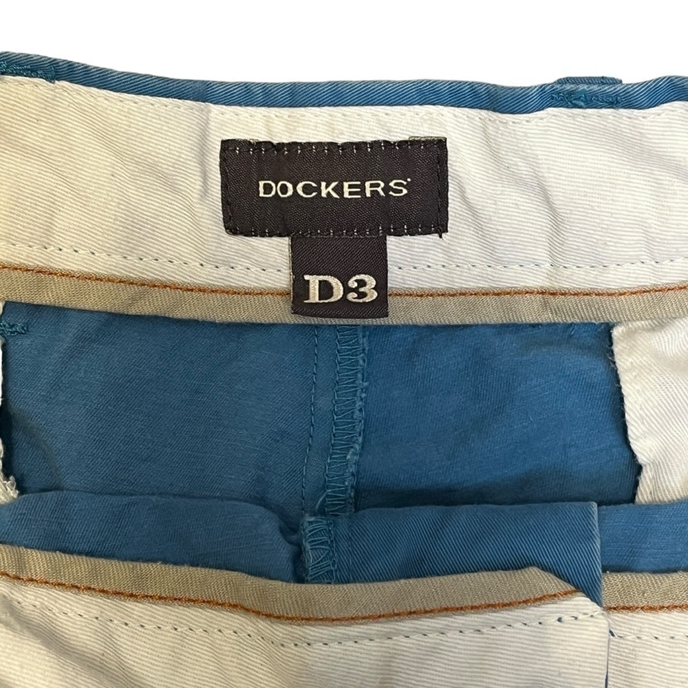Men’s Dockers D3 100% Weathered Cotton Khaki Chino Pant. Blue Size 34 x 29 #1039 - Picture 3 of 6